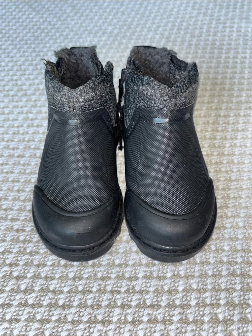 Zara Baby Black Faux Fur Lined Ankle Boots EU 20